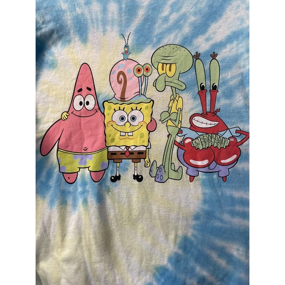 Nickelodeon SpongeBob SquarePants Long Sleeve Tie Dye Size‎ M - Picture 2 of 5